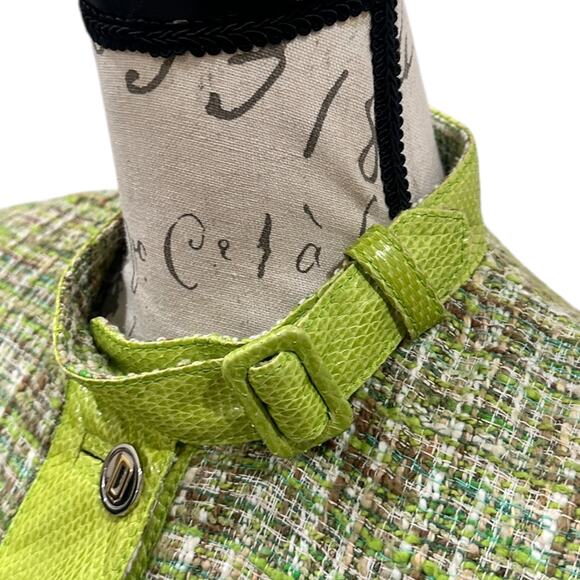 DOLCE & GABBANA Water Snake Green Tweed Boucle Blazer - Picture 3 of 12